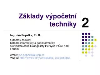z klady v po etn techniky