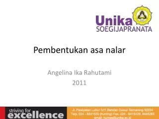 pembentukan asa nalar