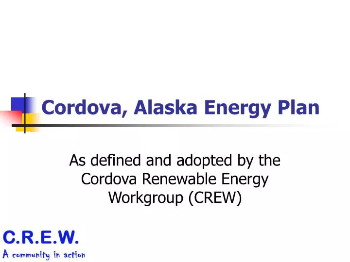 cordova alaska energy plan