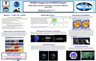 McIDAS-V Support for the GOES-R Program