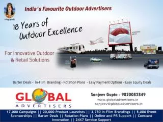 Branding and Outdoor Promotion- Global Advertisers