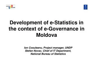Development of e-Statistics in the context of e-Governance in Moldova