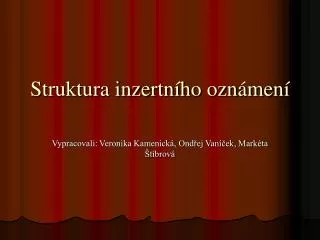 struktura inzertn ho ozn men