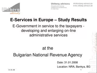 at the Bulgarian National Revenue Agency