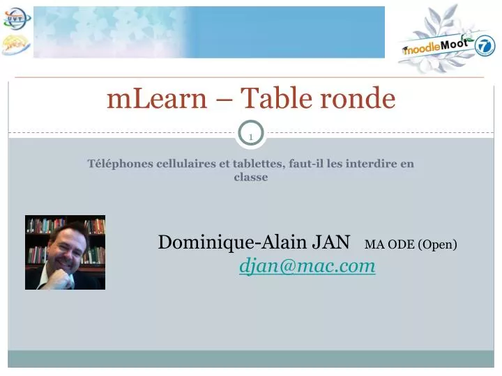 mlearn table ronde