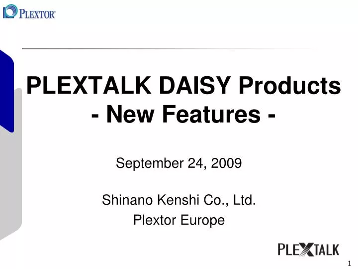 plextalk daisy products new features