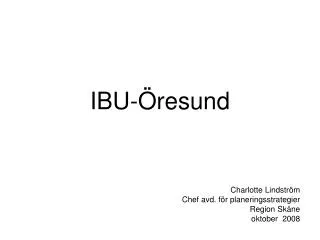 ibu resund