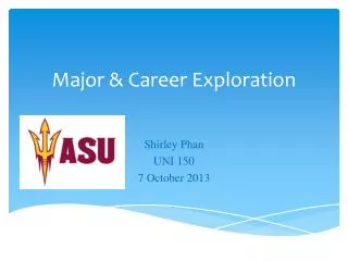 Major &amp; Career Exploration