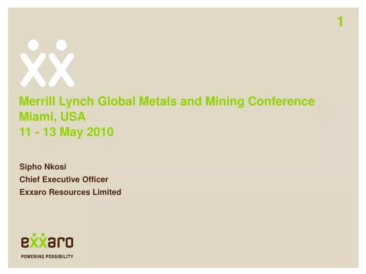 merrill lynch global metals and mining conference miami usa 11 13 may 2010