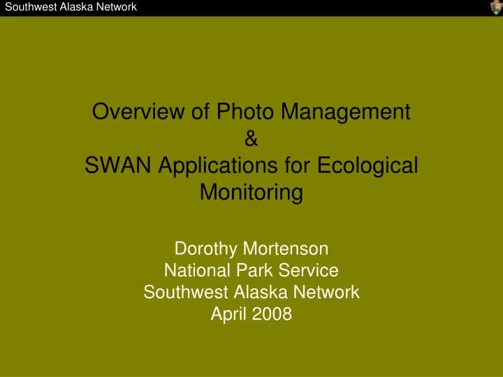overview of photo management swan applications for ecological monitoring