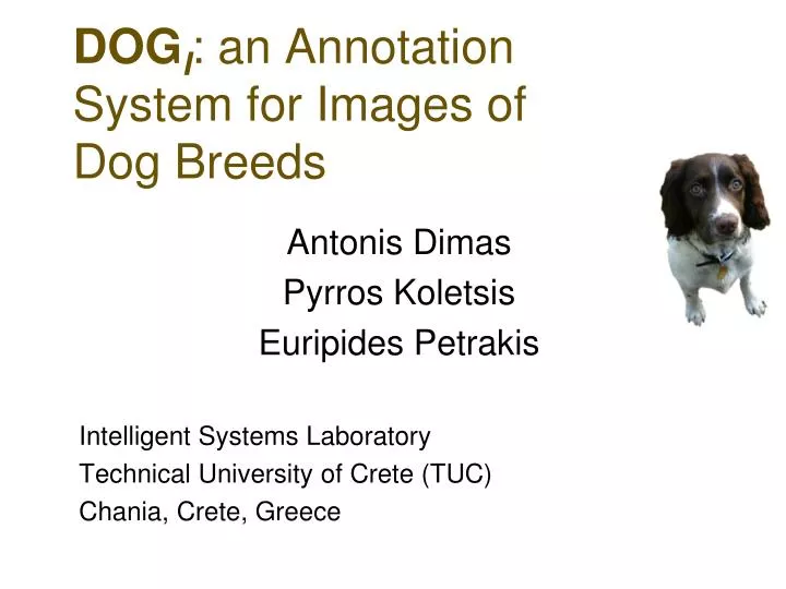 dog i an annotation system for images of dog breeds