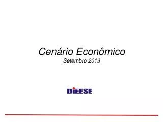cen rio econ mico setembro 2013