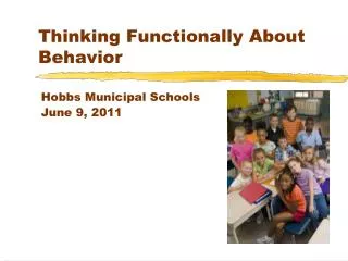 Thinking Functionally About Behavior