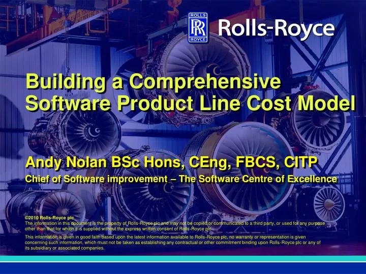 building a comprehensive software product line cost model
