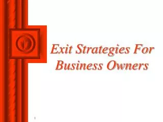 Exit Strategies For Business Owners