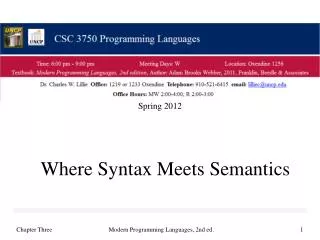Where Syntax Meets Semantics