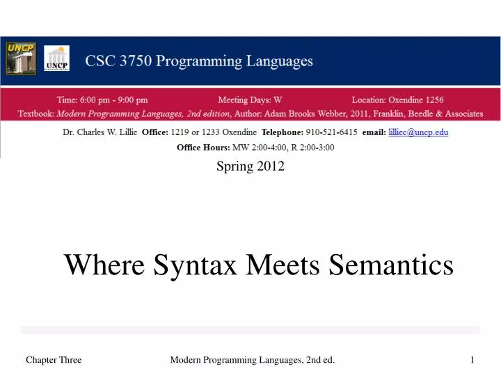 where syntax meets semantics