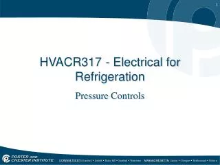 HVACR317	- Electrical for Refrigeration