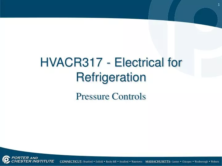 hvacr317 electrical for refrigeration