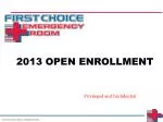 2013 OPEN ENROLLMENT - slide 1