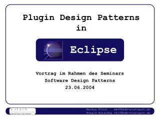 Plugin Design Patterns in