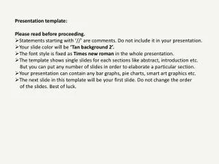 Presentation template: Please read before proceeding.