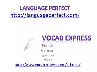 Language perfect languageperfect/