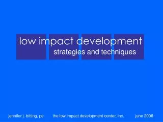 low impact development