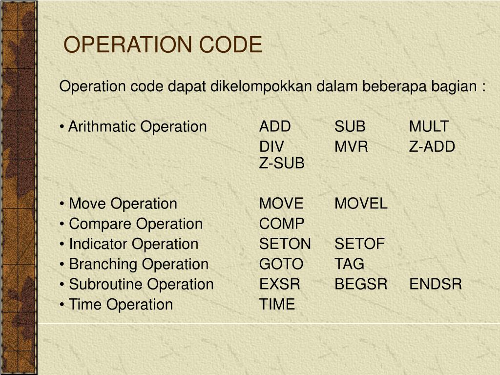 PPT - OPERATION CODE PowerPoint Presentation, free download - ID:3644578