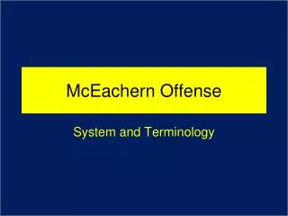 McEachern Offense
