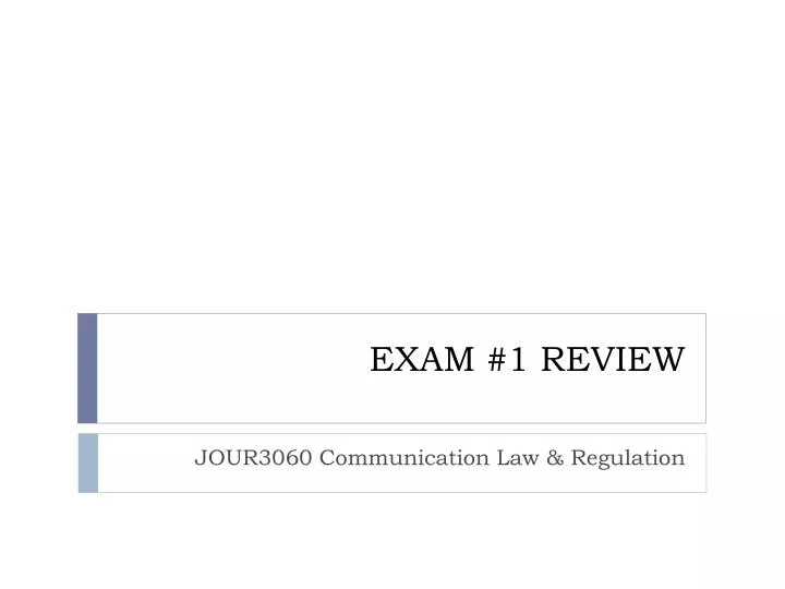 exam 1 review