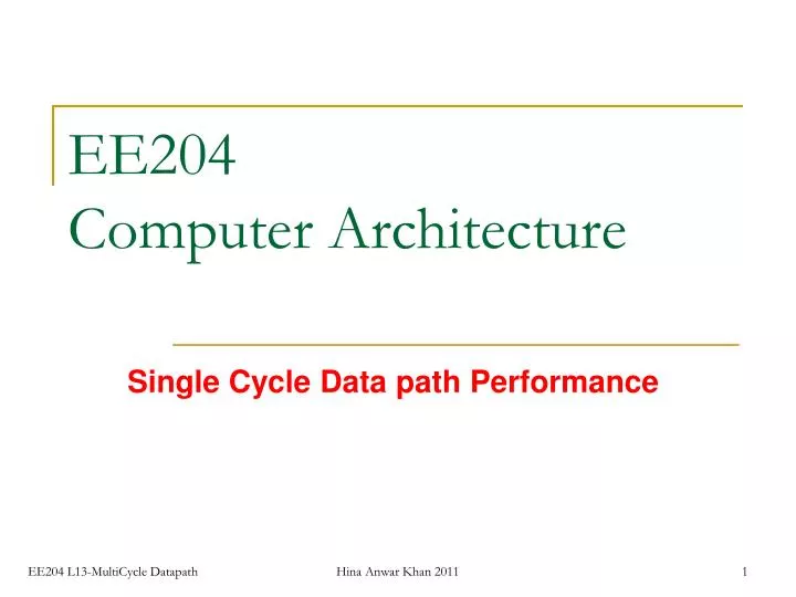 ee204 computer architecture