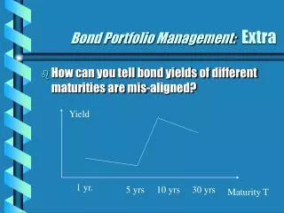 Bond Portfolio Management: Extra