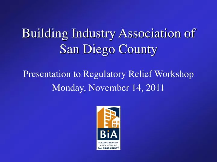 building industry association of san diego county