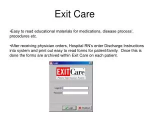 Exit Care