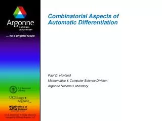Combinatorial Aspects of Automatic Differentiation