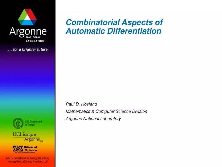 combinatorial aspects of automatic differentiation
