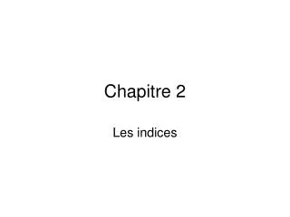 chapitre 2