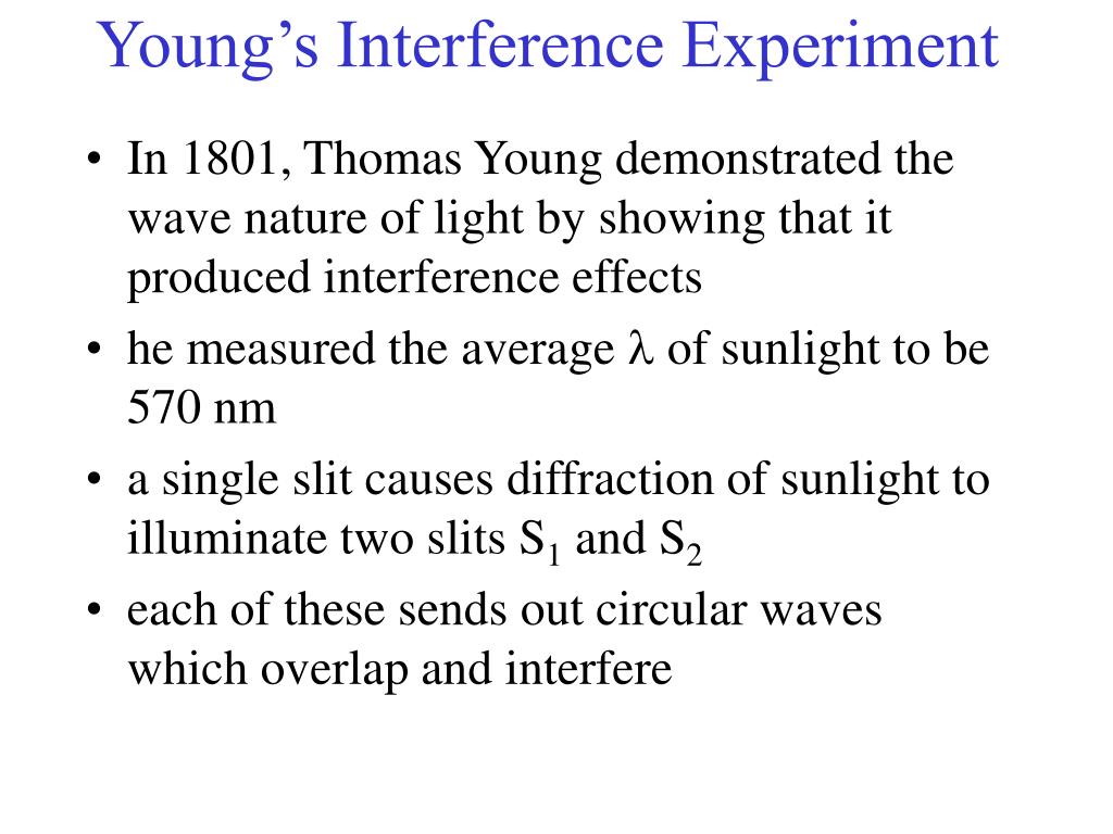 PPT - Young’s Interference Experiment PowerPoint Presentation, free ...