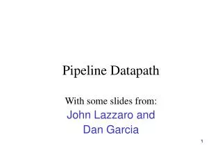 Pipeline Datapath