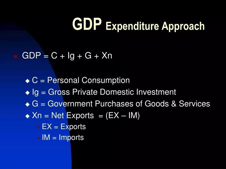 gdp expenditure approach