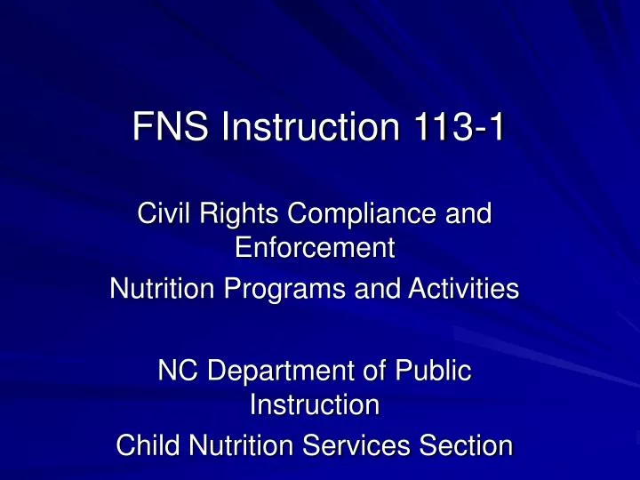 fns instruction 113 1