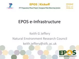 EPOS e-Infrastructure