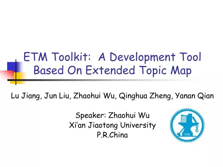 etm toolkit a development tool based on extended topic map