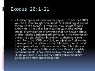 Exodus 20:1-21