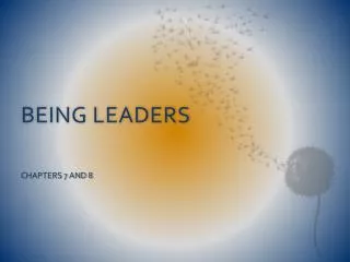 BEING LEADERS