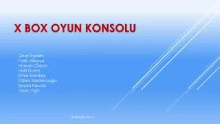 x box oyun konsolu