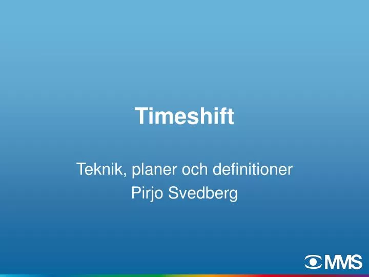 timeshift