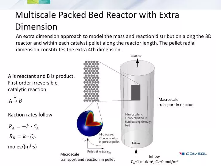 multiscale packed bed reactor with extra dimension