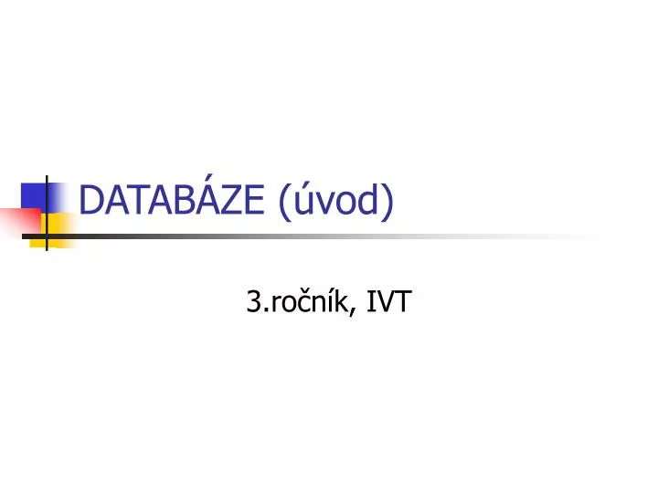 datab ze vod